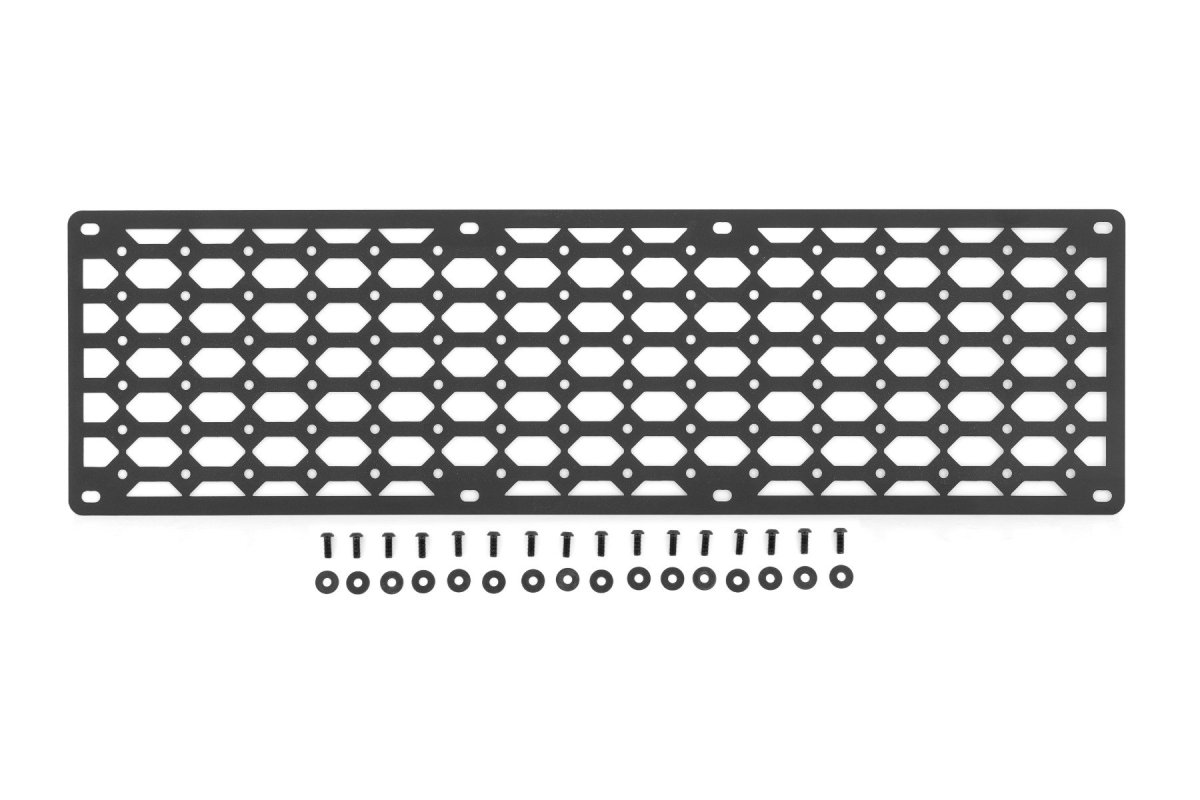 Toyota Tacoma MOLLE Panel Kit - Bed Cap Door - Rough Country - MOLLE Compatible, Black Powder Coat - Black - '24-'26